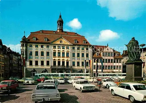 AK / Ansichtskarte Coburg Marktplatz mit Rathaus Kat. Coburg