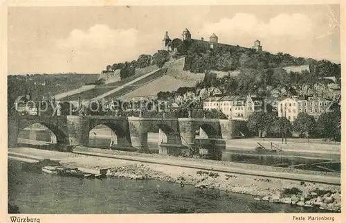 AK / Ansichtskarte Wuerzburg Feste Marienberg Kat. Wuerzburg