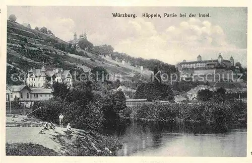 AK / Ansichtskarte Wuerzburg Kaeppele Insel Festung Kat. Wuerzburg