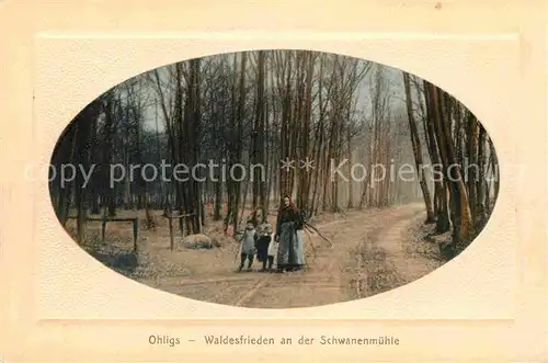 AK / Ansichtskarte Ohligs Waldesfrieden Schwanenmuehle  Kat. Solingen