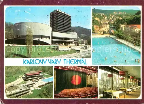 AK / Ansichtskarte Karlovy Vary Thermal velky sal hotelu Restaurant Kat. Karlovy Vary Karlsbad