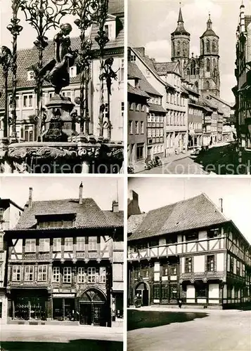 AK / Ansichtskarte Goettingen Niedersachsen Gaenseliesel Brunnen Johanniskirche Haus Juergen Hoevet Junkernschenke Fachwerkhaeuser 16. Jhdt. Kat. Goettingen