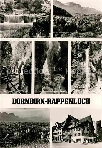 AK / Ansichtskarte Dornbirn Vorarlberg Rappenloch Schlucht Wasserfall Alplochschlucht Staufenspitze Bregenzerwaldgebirge Kat. Dornbirn