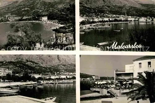 AK / Ansichtskarte Makarska Dalmatien Teilansichten Strand Hafen Hotel Restaurant Kat. Kroatien
