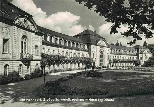 AK / Ansichtskarte Bad Nenndorf Grosses Schwefelbadehaus Hotel Esplanade Kat. Bad Nenndorf