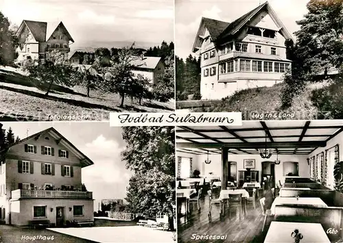 AK / Ansichtskarte Sulzbrunn Allgaeu Totalansicht Jodbad Erholungsheim Bibelheim Hensoltshoehe Lug ins Land Kat. Sulzberg
