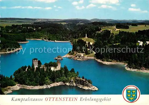 AK / Ansichtskarte Ottenstein Rastenfeld Kamtalstausee mit Ruine Lichtenfels