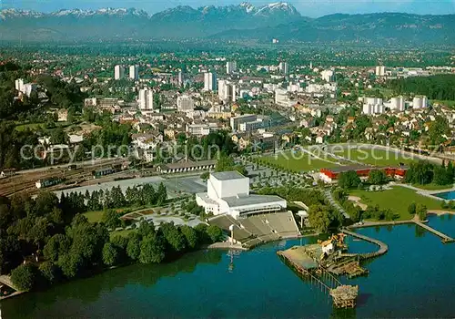 AK / Ansichtskarte Bregenz Bodensee Fliegeraufnahme