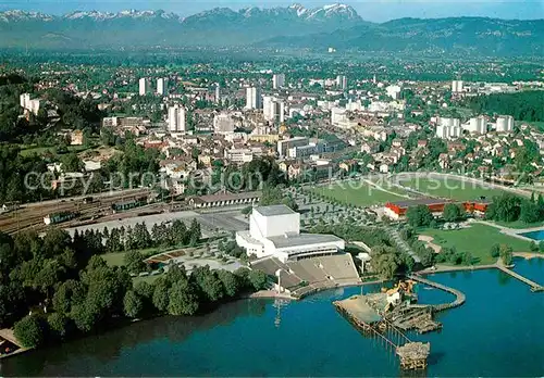 AK / Ansichtskarte Bregenz Bodensee Fliegeraufnahme