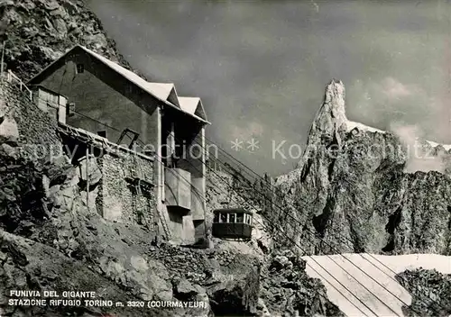 AK / Ansichtskarte Courmayeur Aosta Funiva del Gigante Kat. Aosta