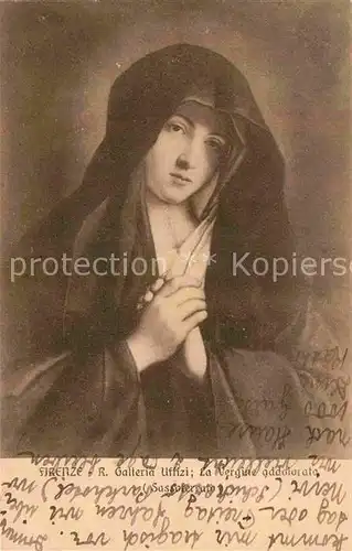 AK / Ansichtskarte Kuenstlerkarte Alte Kuenstler Sassoferrato La Vergine addolorata Kat. Kuenstlerkarte