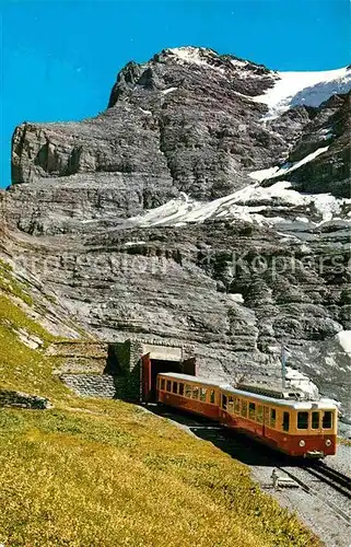 AK / Ansichtskarte Jungfraubahn Eigergletscher Jungfraujoch Tunneleingang  Kat. Jungfrau