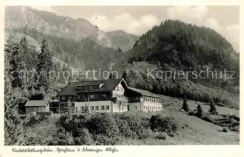 AK / Ansichtskarte Fuessen Allgaeu Kindererholungsheim Berghaus Schwangau Kat. Fuessen