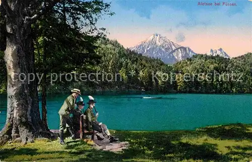 AK / Ansichtskarte Fuessen Allgaeu Alatsee Kat. Fuessen