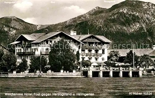 AK / Ansichtskarte Walchensee Hotel Post  Kat. Kochel a.See