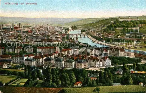 AK / Ansichtskarte Wuerzburg Panorama Kat. Wuerzburg