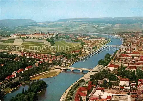 AK / Ansichtskarte Wuerzburg Panorama Festung Marienberg Kat. Wuerzburg