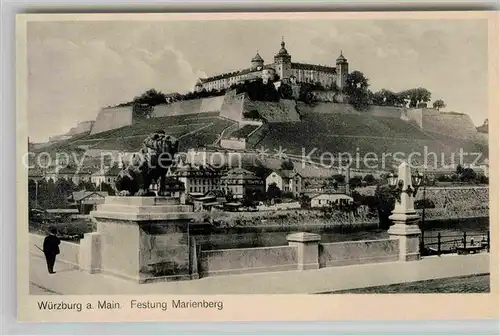 AK / Ansichtskarte Wuerzburg Festung Marienberg Kat. Wuerzburg