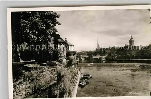 AK / Ansichtskarte Wuerzburg Panprama Mainkai Kat. Wuerzburg