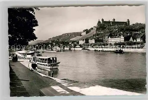 AK / Ansichtskarte Wuerzburg Festung Alte Mainbruecke Kat. Wuerzburg