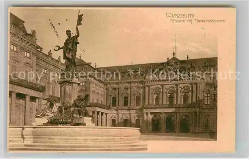 AK / Ansichtskarte Wuerzburg Residenz Frankoniabrunnen Kat. Wuerzburg