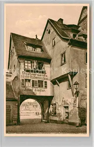 AK / Ansichtskarte Wuerzburg Holztor Obstversand Obstweinkelterei Josef Ziegler  Kat. Wuerzburg