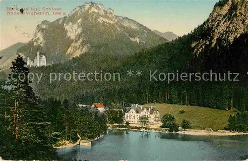 AK / Ansichtskarte Fuessen Allgaeu Schloss Neuschwanstein  Kat. Fuessen