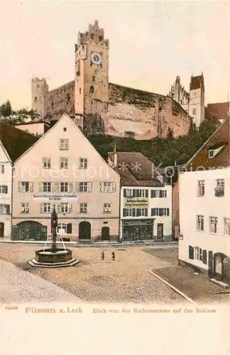 AK / Ansichtskarte Fuessen Allgaeu Reihenstrasse Schloss Kat. Fuessen