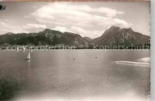 AK / Ansichtskarte Fuessen Allgaeu Forggensee Kat. Fuessen