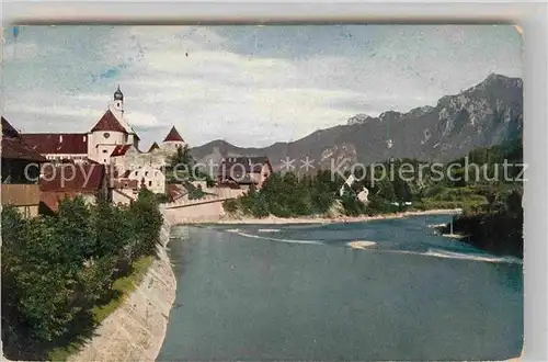 AK / Ansichtskarte Fuessen Allgaeu Partie am Lech Kat. Fuessen