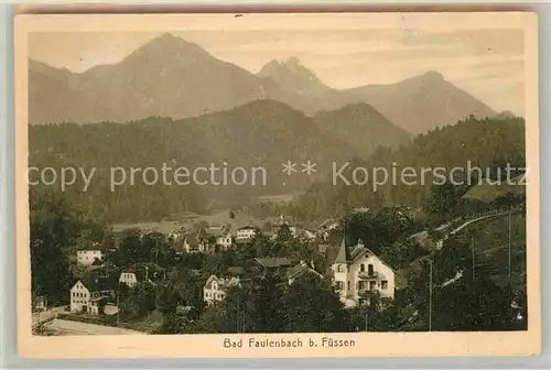 AK / Ansichtskarte Bad Faulenbach Teilansicht  Kat. Fuessen
