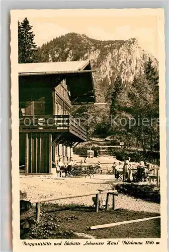 AK / Ansichtskarte Fuessen Allgaeu Schweizerhaus Bloeckenhaus Kat. Fuessen