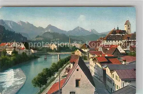 AK / Ansichtskarte Fuessen Allgaeu Blick gegen Sueden Kat. Fuessen