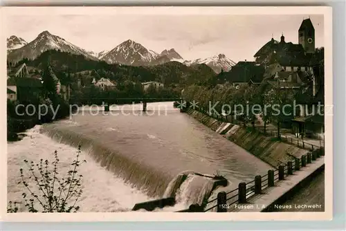 AK / Ansichtskarte Fuessen Allgaeu Neues Lechwehr Kat. Fuessen