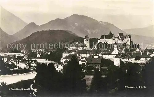 AK / Ansichtskarte Fuessen Allgaeu Hohes Schloss Kloster Sankt Mang  Kat. Fuessen