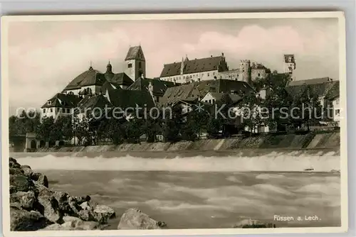 AK / Ansichtskarte Fuessen Allgaeu Hohes Schloss Kloster Sankt Mang  Kat. Fuessen