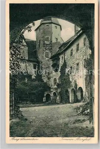 AK / Ansichtskarte Lauenstein Oberfranken Burg Lauenstein Innerer Burghof Kat. Ludwigsstadt