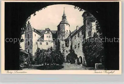 AK / Ansichtskarte Lauenstein Oberfranken Burg Lauenstein Innerer Burghof Kat. Ludwigsstadt