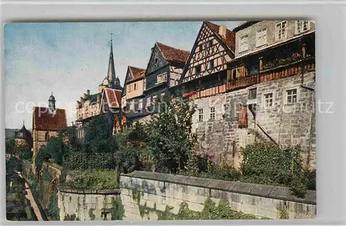 AK / Ansichtskarte Kronach Oberfranken Am Stadtgraben Kat. Kronach