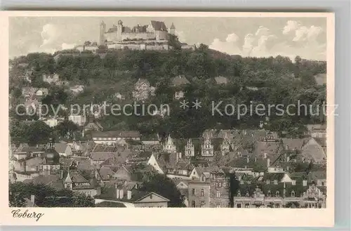 AK / Ansichtskarte Coburg Teilansicht mit Schloss Kat. Coburg