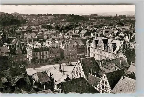 AK / Ansichtskarte Coburg Marktplatz mit Amtsgericht Kat. Coburg