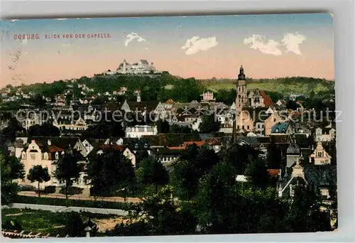 AK / Ansichtskarte Coburg Blick von der Kapelle mit Veste Coburg Kat. Coburg