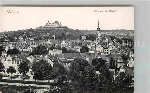 AK / Ansichtskarte Coburg Blick von der Capelle auf Stadt und Veste Kat. Coburg