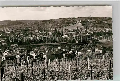 AK / Ansichtskarte Wuerzburg Panorama Weinberge Festung Kat. Wuerzburg