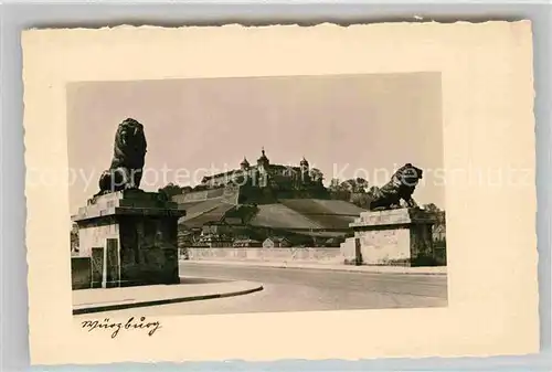 AK / Ansichtskarte Wuerzburg Festung Ludwigsbruecke Kat. Wuerzburg