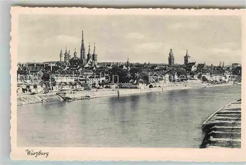 AK / Ansichtskarte Wuerzburg Main Panorama Kat. Wuerzburg