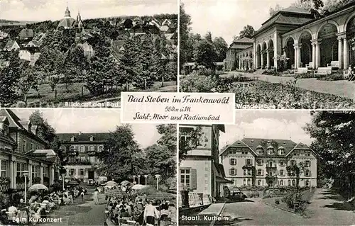 AK / Ansichtskarte Bad Steben Kurkonzert Kurheim Wandelhalle Kat. Bad Steben