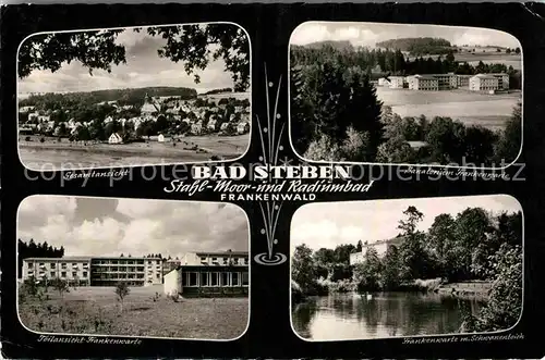 AK / Ansichtskarte Steben Bad Frankenwarte Panorama Sanatorium Schwanenteich Kat. Bad Steben