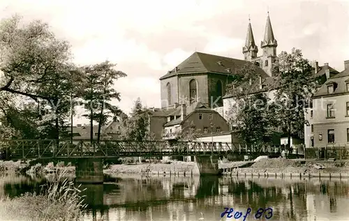 AK / Ansichtskarte Hof Saale Saalepartie Michaeliskirche Kat. Hof