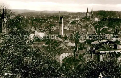 AK / Ansichtskarte Hof Saale Panorama Kat. Hof